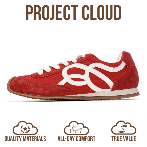Project Cloud | "Lowy" Trendy Sneakers for Women | Memory Foam Insole | Lightweight | Non-Slip