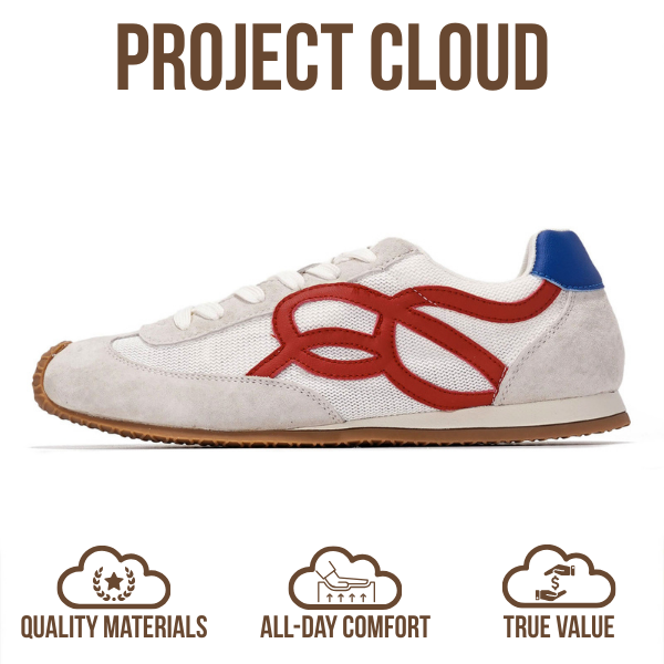 Project Cloud | "Lowy" Trendy Sneakers for Women | Memory Foam Insole | Lightweight | Non-Slip