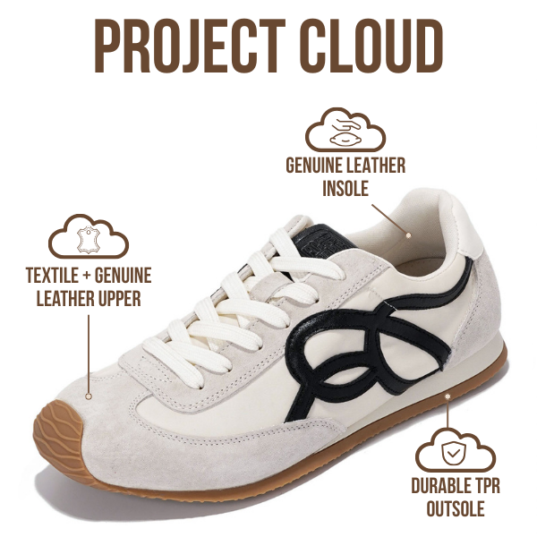 Project Cloud | "Lowy" Trendy Sneakers for Women | Memory Foam Insole | Lightweight | Non-Slip