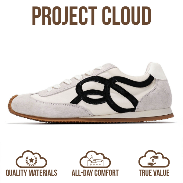 Project Cloud | "Lowy" Trendy Sneakers for Women | Memory Foam Insole | Lightweight | Non-Slip