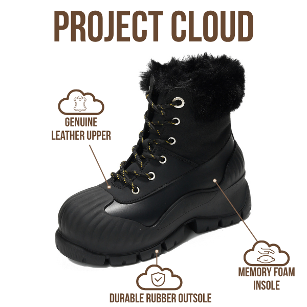 Botas de invierno Lydia de Project Cloud, cómodas, impermeables y antideslizantes 