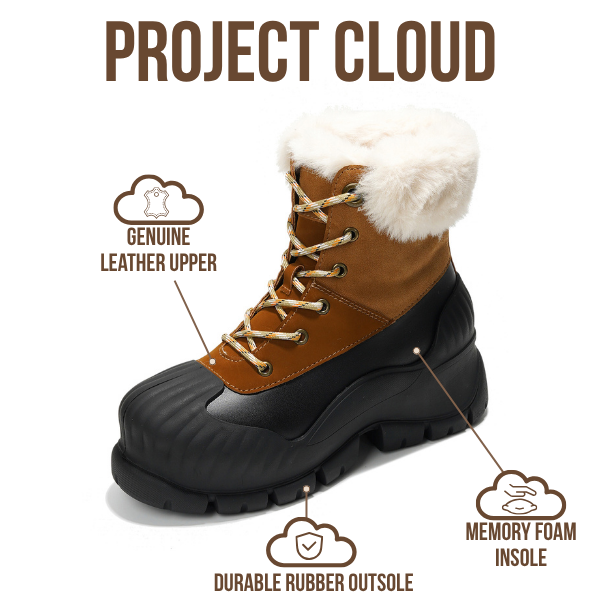 Botas de invierno Lydia de Project Cloud, cómodas, impermeables y antideslizantes 