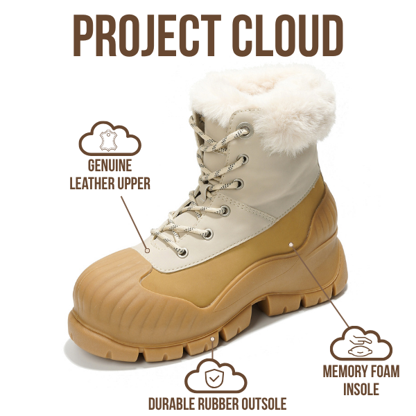 Botas de invierno Lydia de Project Cloud, cómodas, impermeables y antideslizantes 