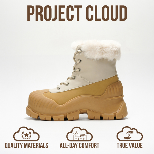 Botas de invierno Lydia de Project Cloud, cómodas, impermeables y antideslizantes 