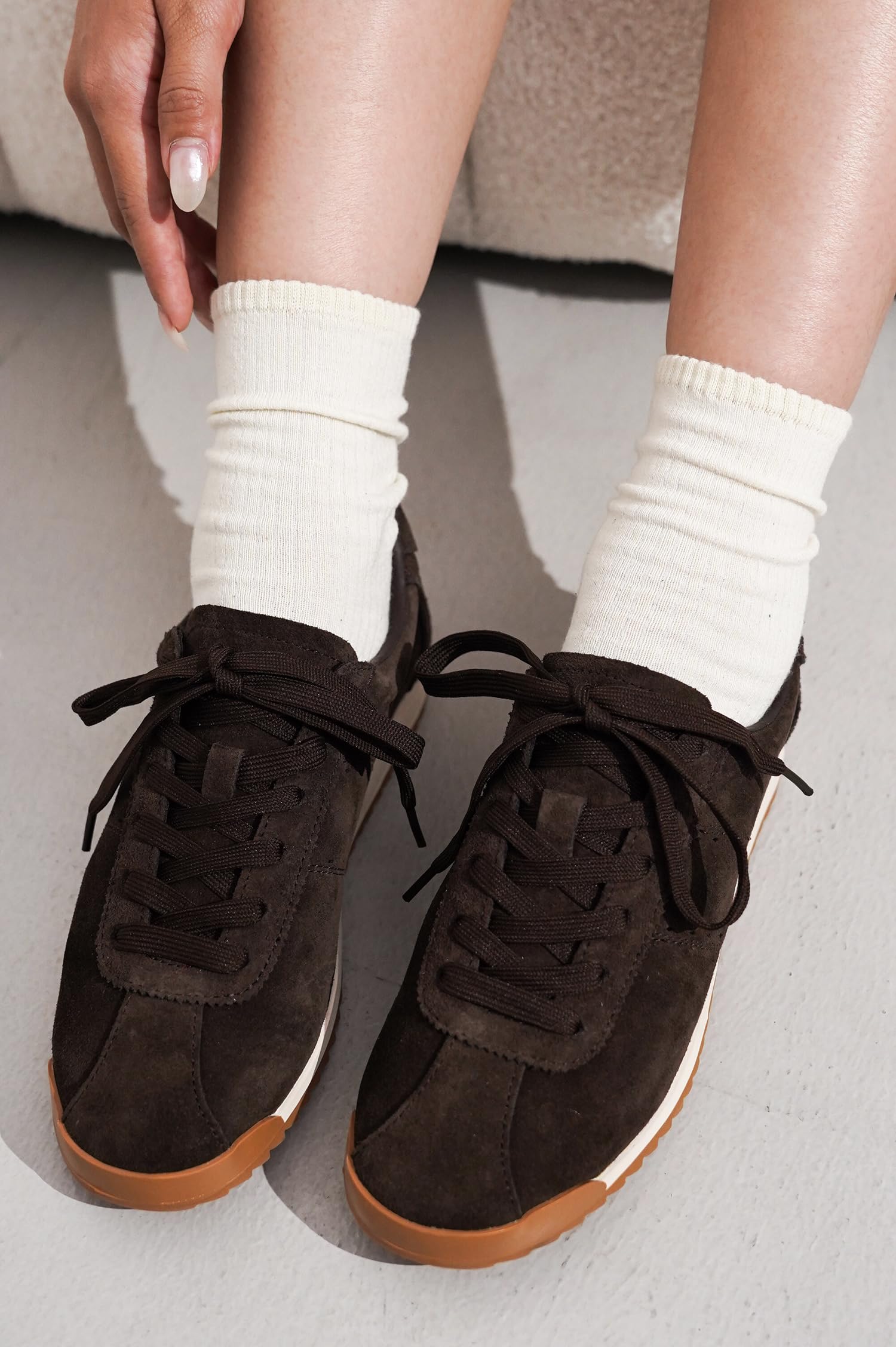 Project Cloud | "Lynn" Fashion Sneakers for Women | Lace-up | Memory Foam | Lightweight | Non-Slip