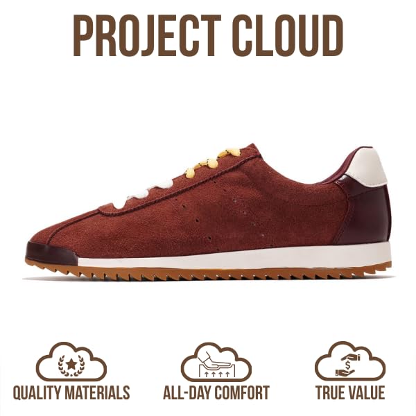 Project Cloud | "Lynn" Fashion Sneakers for Women | Lace-up | Memory Foam | Lightweight | Non-Slip