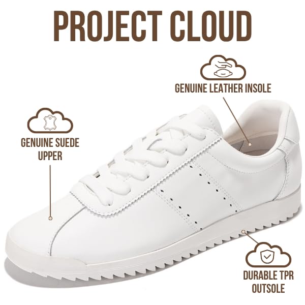 Project Cloud | "Lynn" Fashion Sneakers for Women | Lace-up | Memory Foam | Lightweight | Non-Slip