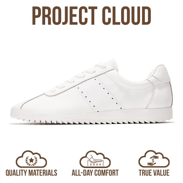Project Cloud | "Lynn" Fashion Sneakers for Women | Lace-up | Memory Foam | Lightweight | Non-Slip