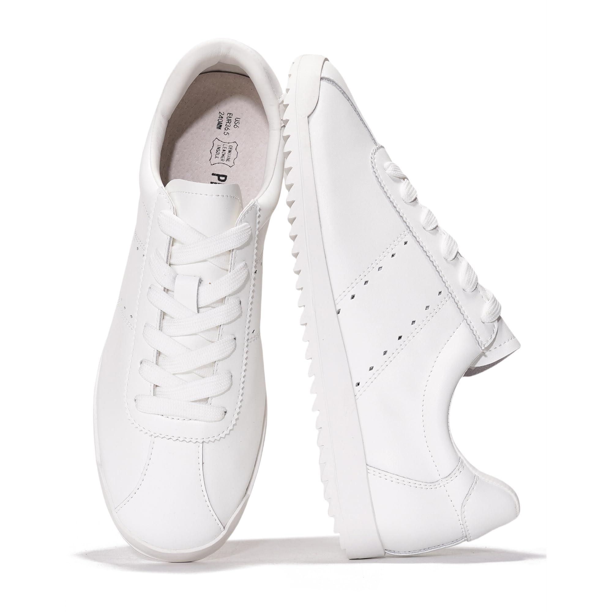 Project Cloud | "Lynn" Fashion Sneakers for Women | Lace-up | Memory Foam | Lightweight | Non-Slip