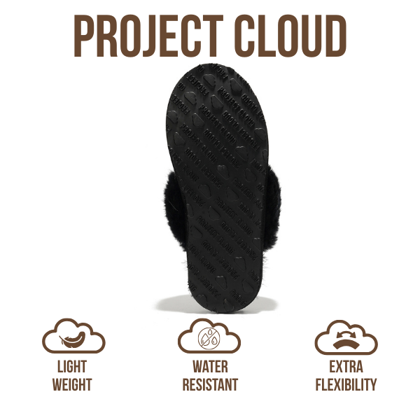 Project Cloud | "Lynsey" Scuff Slippers for Women | Memory Foam Insole | Lightweight | Non-Slip