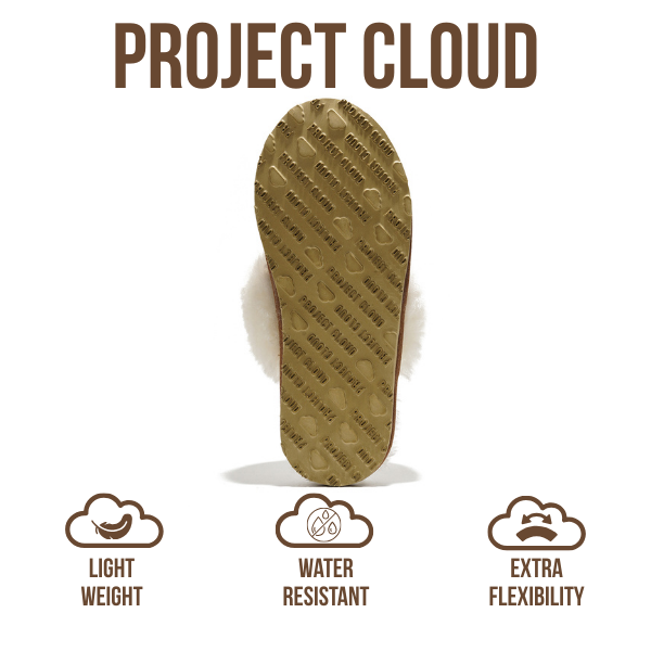 Project Cloud | "Lynsey" Scuff Slippers for Women | Memory Foam Insole | Lightweight | Non-Slip