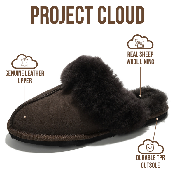 Project Cloud | "Lynsey" Scuff Slippers for Women | Memory Foam Insole | Lightweight | Non-Slip