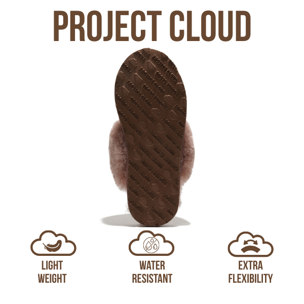 Project Cloud | "Lynsey" Scuff Slippers for Women | Memory Foam Insole | Lightweight | Non-Slip