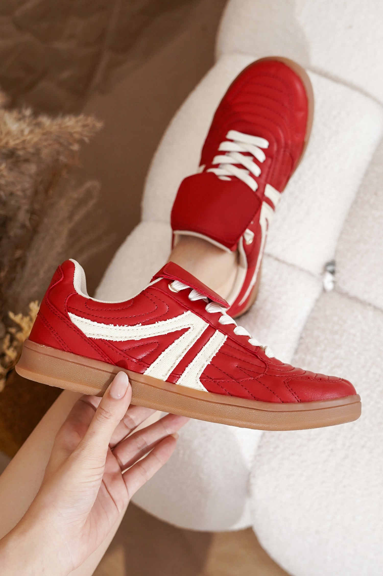 Project Cloud | "Madrid" 100% Vegan Leather Womens Sneakers | Memory Foam | Lightweight | Non-Slip