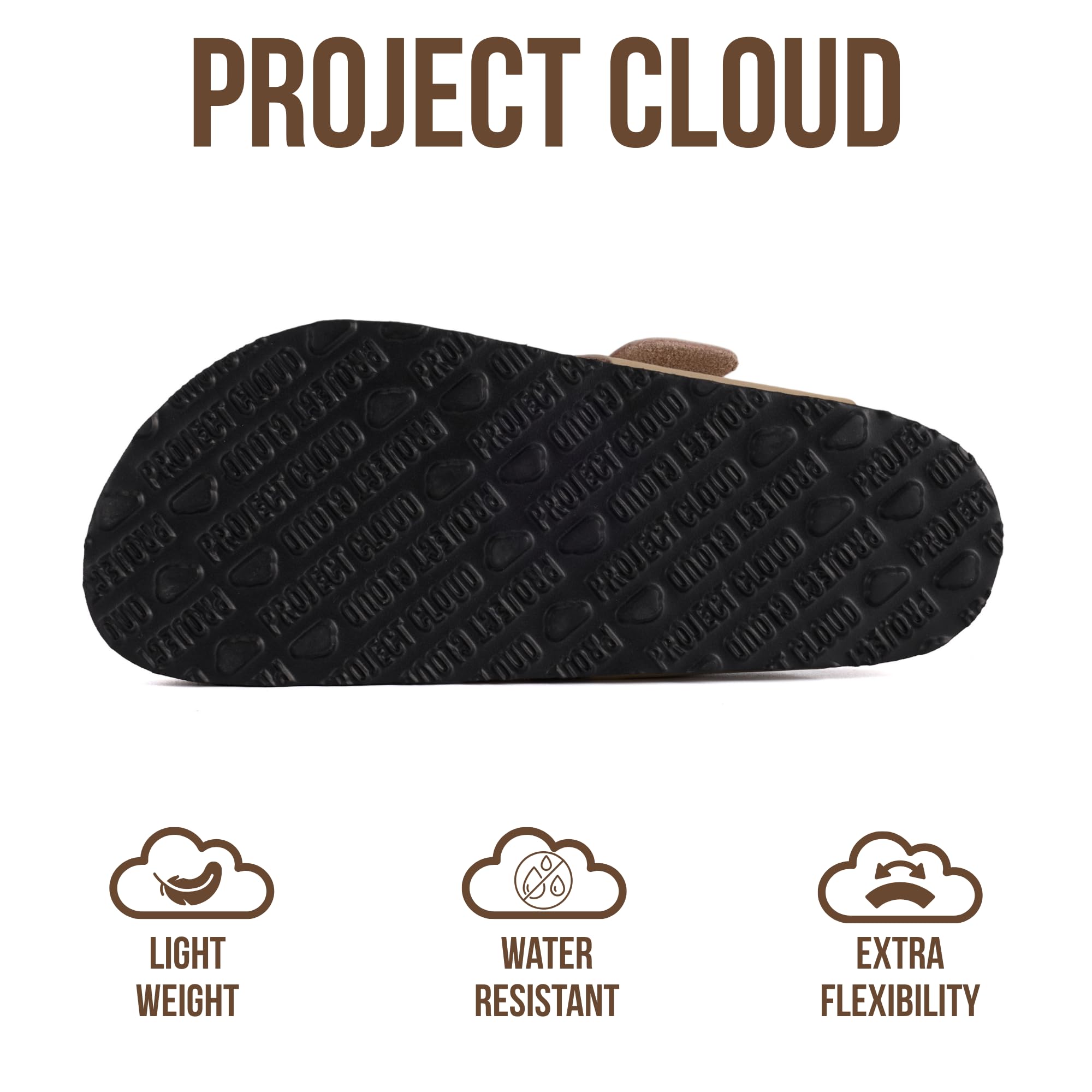 Project Cloud Women's | 100% Genuine Leather Thong Sandals | Water