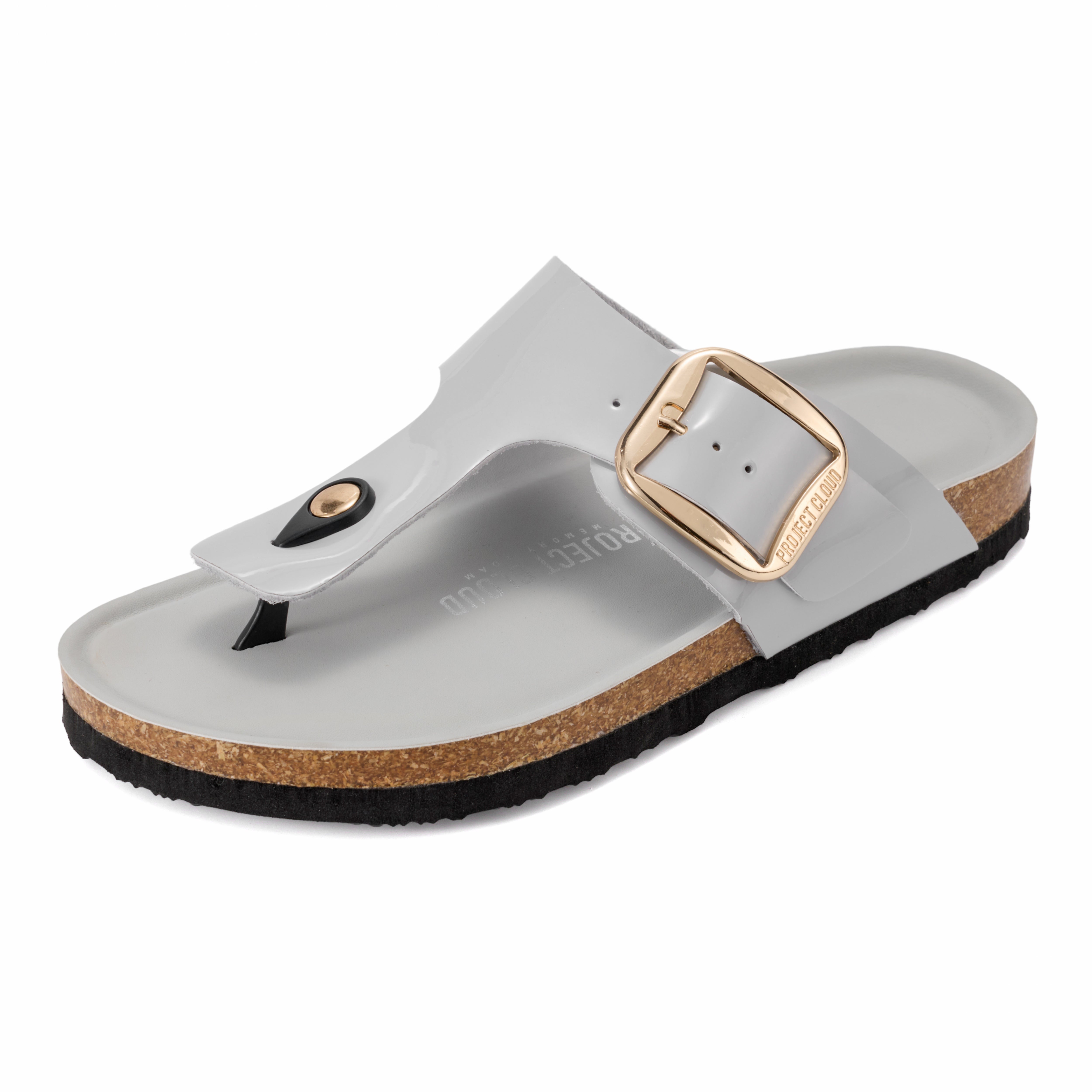 Women's Leather Thong Sandals | Memory Foam Comfort | Project Cloud