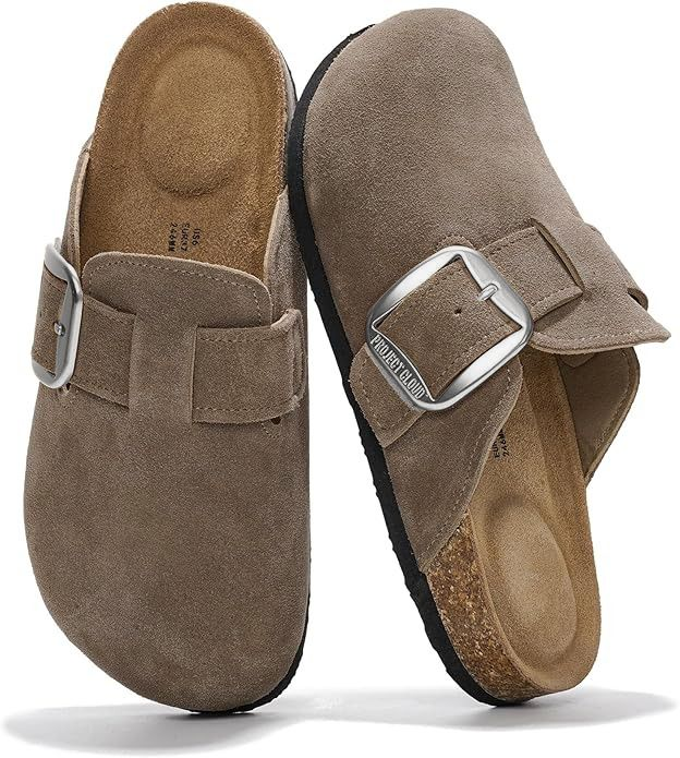 Zuecos Manchester de Project Cloud: espuma viscoelástica de ante y comodidad antideslizante 