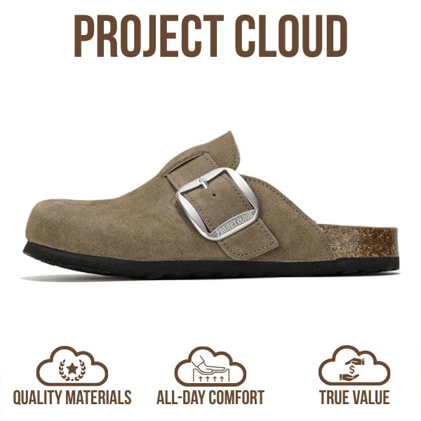 Project Cloud | "Manchester" Women Clogs | Genuine Leather | ProjectPlush™️ | Non-Slip