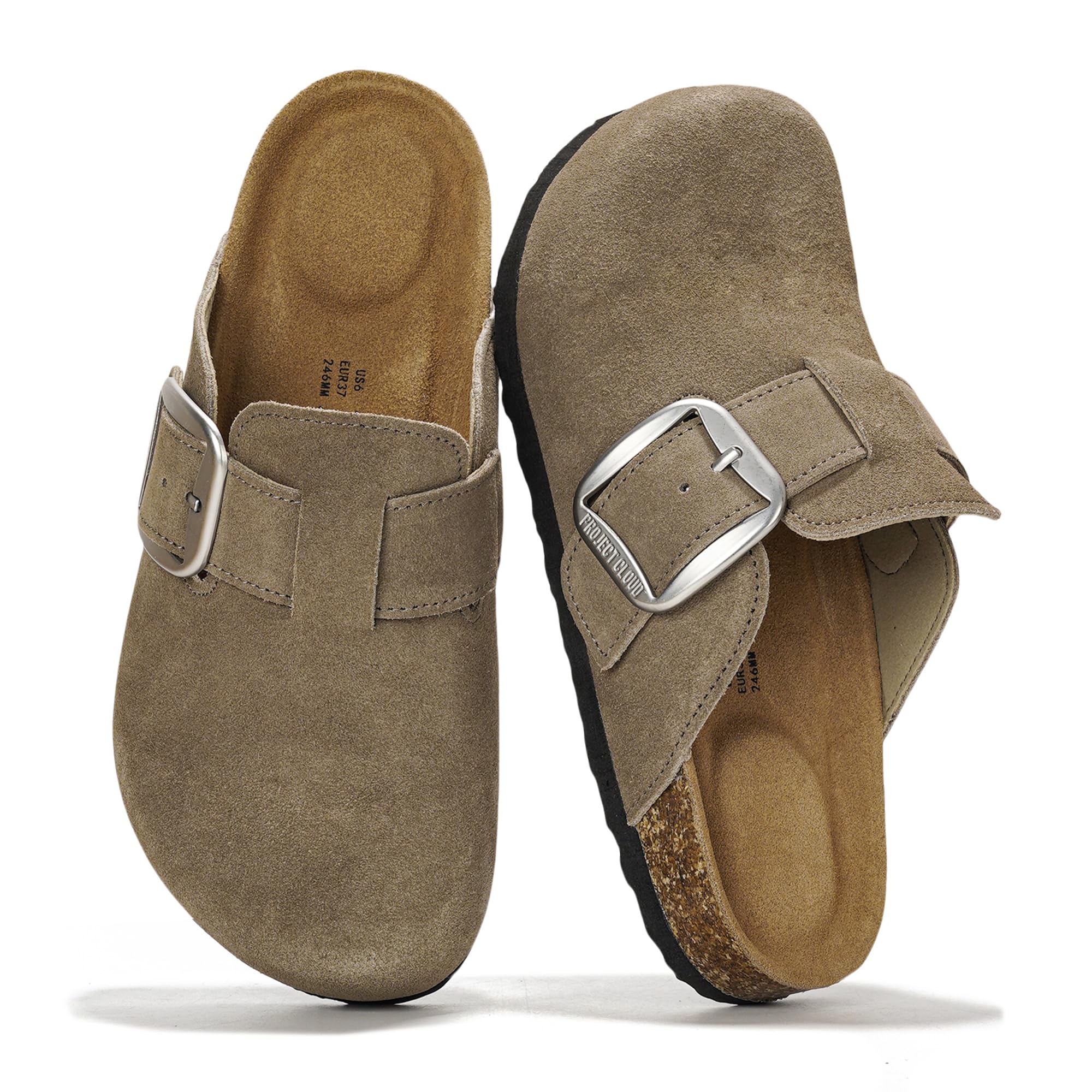 Project Cloud | "Manchester" Women Clogs | Genuine Leather | ProjectPlush™️ | Non-Slip