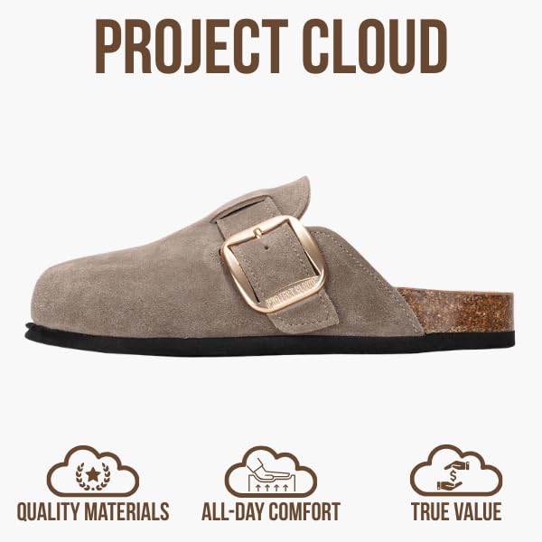 Project Cloud | "Manchester" Women Clogs | Genuine Leather | ProjectPlush™️ | Non-Slip