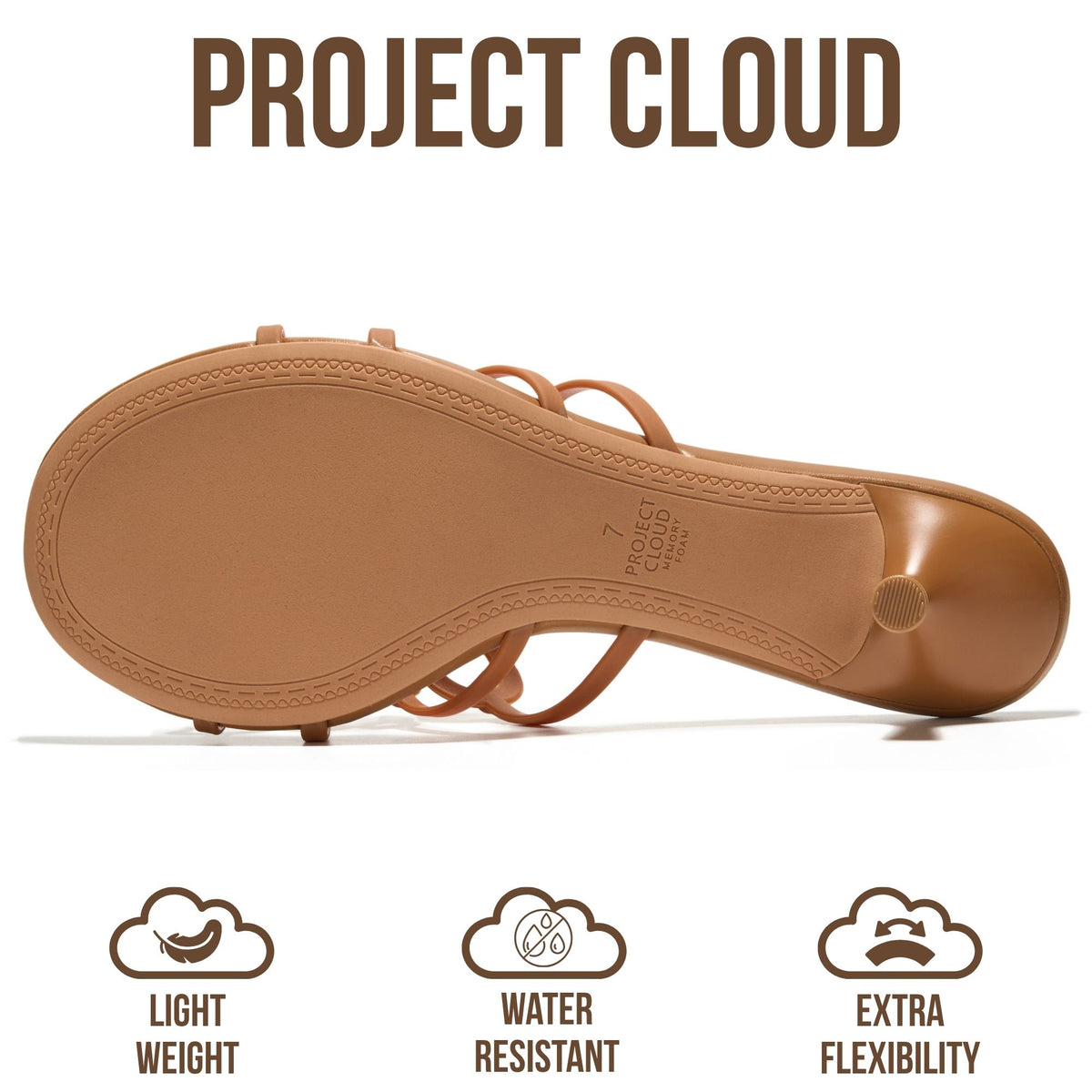 Project Cloud Women's | 1.8 inch Kitten Heels Sandals | Memory Foam Insole | Lightweight | Non-Slip - Mandala - Project Cloud - Sandals -Shop Project Cloud premium footwear Now!