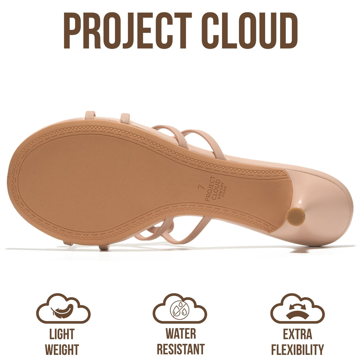 Project Cloud Women's | 1.8 inch Kitten Heels Sandals | Memory Foam Insole | Lightweight | Non-Slip - Mandala - Project Cloud - Sandals -Shop Project Cloud premium footwear Now!