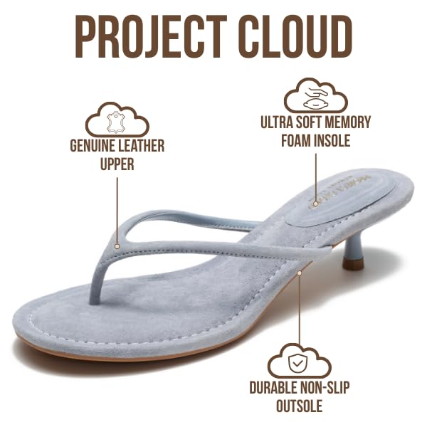 Project Cloud Women's | Genuine Leather Sandals Women Footwear | Memory Foam | Lightweight | Non-Slip - Mango - Project Cloud - Sandals -Shop Project Cloud premium footwear Now!