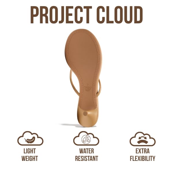 Project Cloud Women's | Genuine Leather Sandals Women Footwear | Memory Foam | Lightweight | Non-Slip - Mango - Project Cloud - Sandals -Shop Project Cloud premium footwear Now!