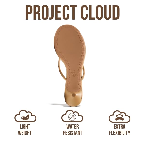 Project Cloud Women's | Genuine Leather Sandals Women Footwear | Memory Foam | Lightweight | Non-Slip - Mango - Project Cloud - Sandals -Shop Project Cloud premium footwear Now!