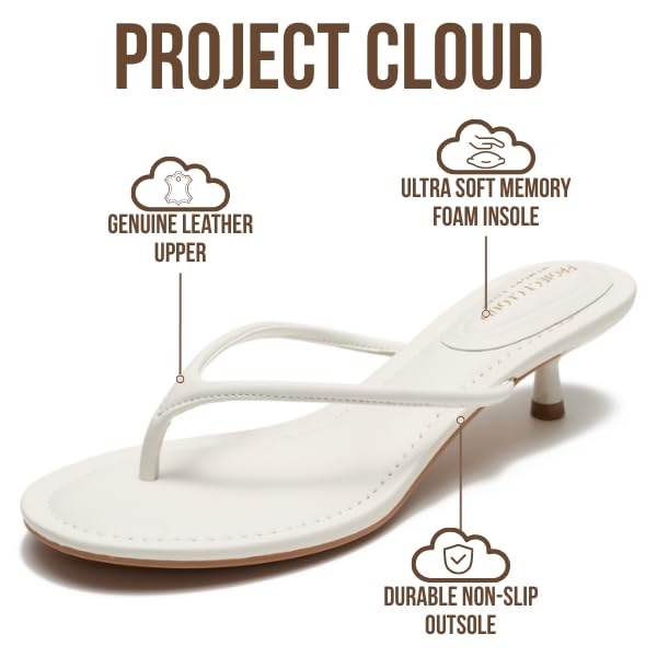 Project Cloud Women's | Genuine Leather Sandals Women Footwear | Memory Foam | Lightweight | Non-Slip - Mango - Project Cloud - Sandals -Shop Project Cloud premium footwear Now!