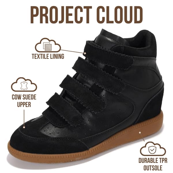 Project Cloud | "Marant" Wedge Sneakers for Women | Stylish | Memory Foam Insole | Lightweight | Non-Slip