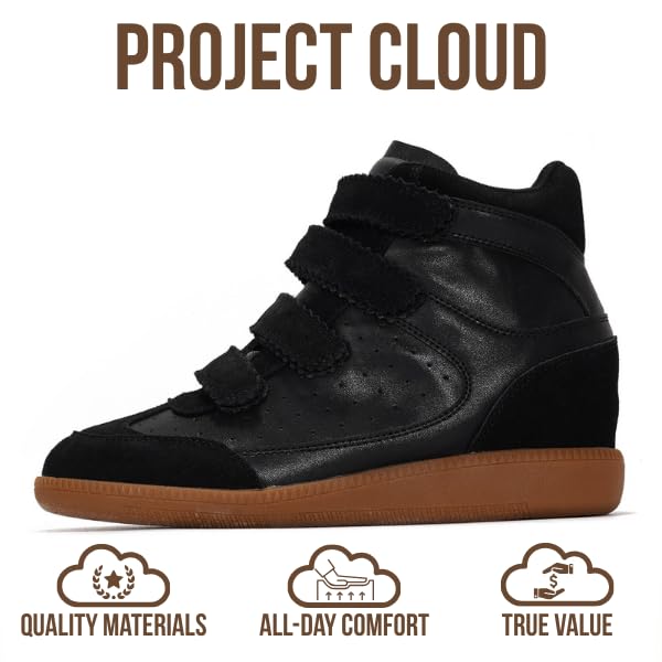 Project Cloud | "Marant" Wedge Sneakers for Women | Stylish | Memory Foam Insole | Lightweight | Non-Slip
