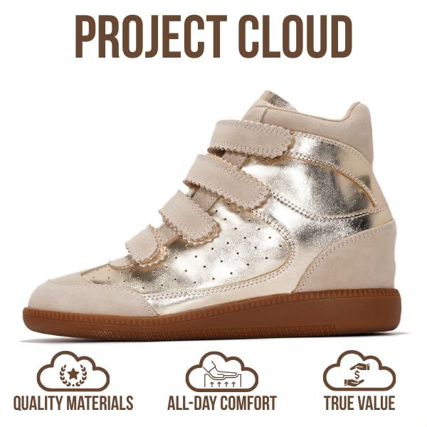 Project Cloud | "Marant" Wedge Sneakers for Women | Stylish | Memory Foam Insole | Lightweight | Non-Slip