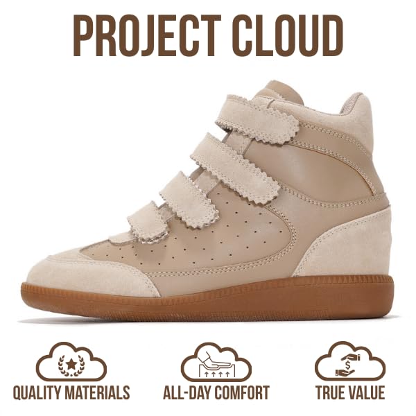 Project Cloud | "Marant" Wedge Sneakers for Women | Stylish | Memory Foam Insole | Lightweight | Non-Slip