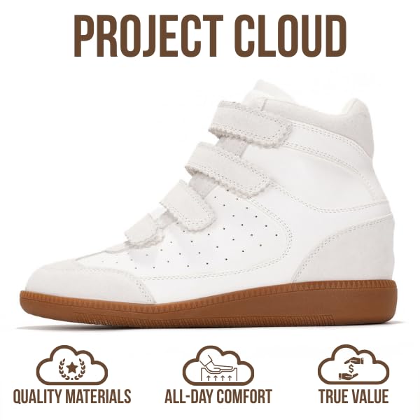 Project Cloud | "Marant" Wedge Sneakers for Women | Stylish | Memory Foam Insole | Lightweight | Non-Slip