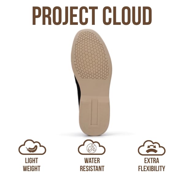 Project Cloud Men's |  100% Genuine Leather - Venetian Loafers | Memory Foam | Lightweight | Non-Slip - Mark