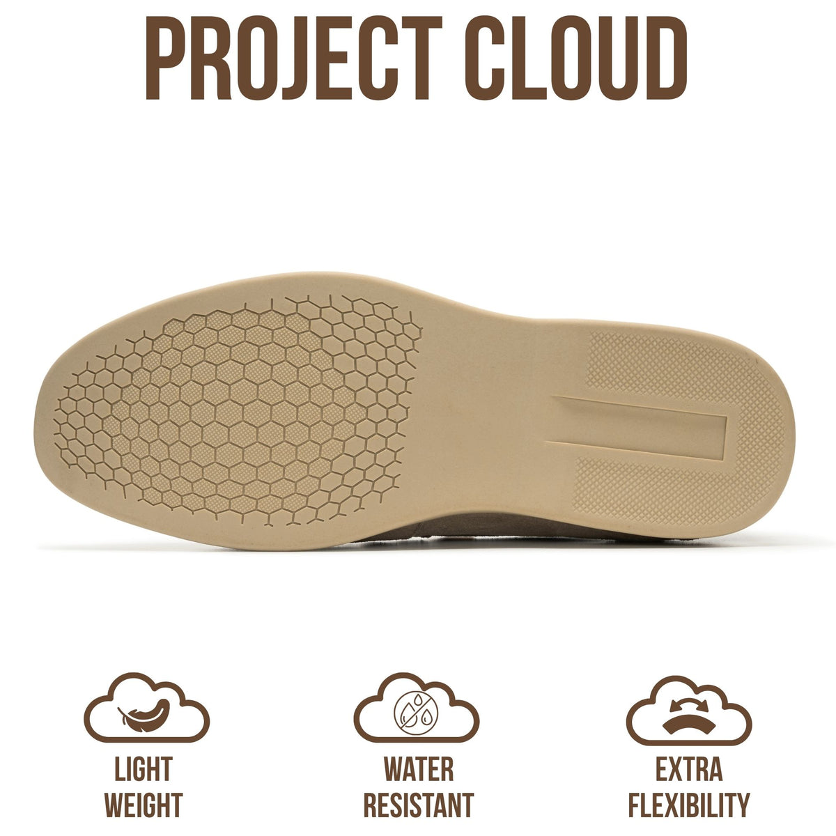 Project Cloud Men's |  100% Genuine Leather - Venetian Loafers | Memory Foam | Lightweight | Non-Slip - Mark