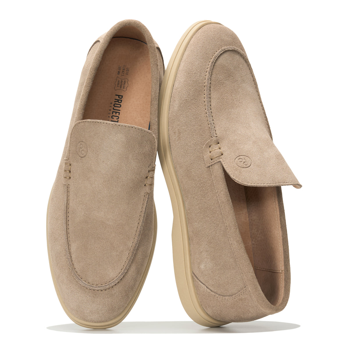 Project Cloud Men's |  100% Genuine Leather - Venetian Loafers | Memory Foam | Lightweight | Non-Slip - Mark