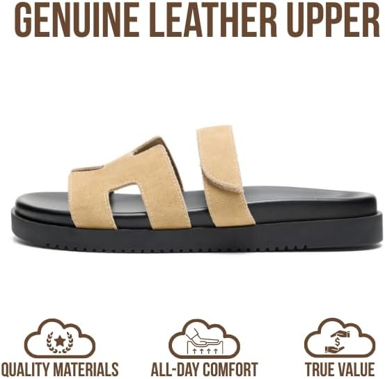 Project Cloud Women's | 100% Genuine Leather Women's Sandals | Plush Soft Insole | Lightweight | Non-Slip - Mayvy - Project Cloud - Sandals -Shop Project Cloud premium footwear Now!