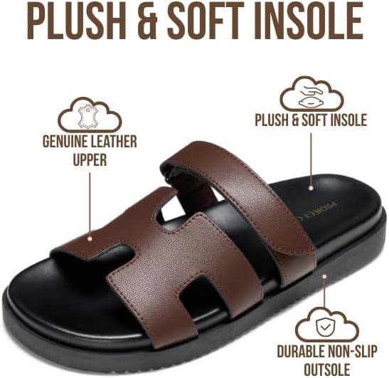 Project Cloud Women's | 100% Genuine Leather Women's Sandals | Plush Soft Insole | Lightweight | Non-Slip - Mayvy - Project Cloud - Sandals -Shop Project Cloud premium footwear Now!