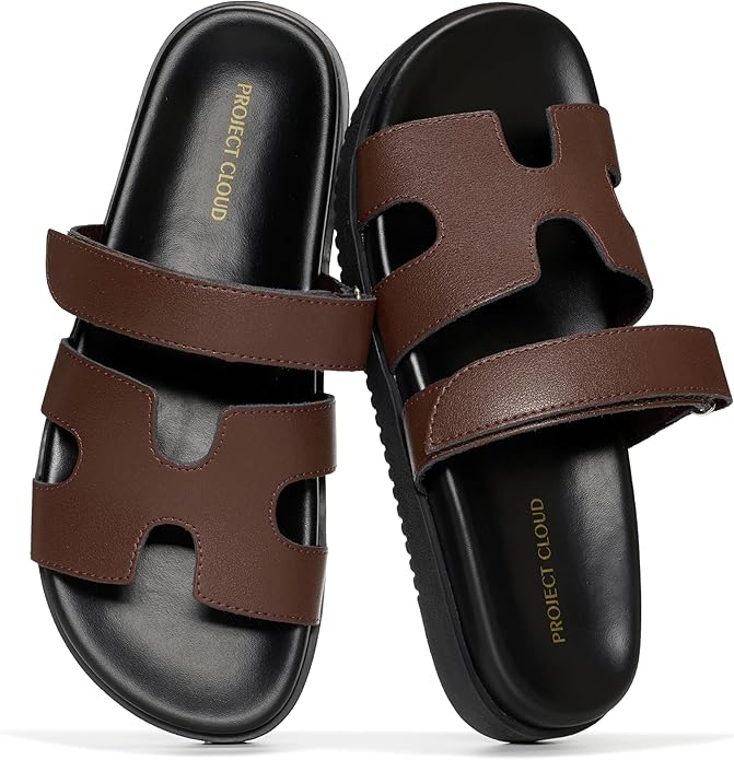 Project Cloud Women's | 100% Genuine Leather Women's Sandals | Plush Soft Insole | Lightweight | Non-Slip - Mayvy - Project Cloud - Sandals -Shop Project Cloud premium footwear Now!