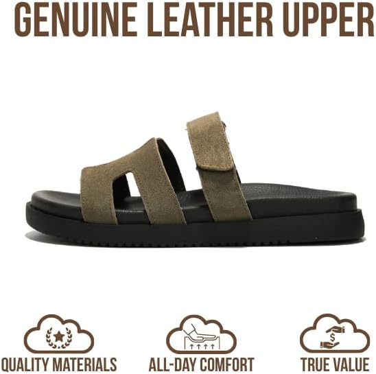 Project Cloud Women's | 100% Genuine Leather Women's Sandals | Plush Soft Insole | Lightweight | Non-Slip - Mayvy - Project Cloud - Sandals -Shop Project Cloud premium footwear Now!
