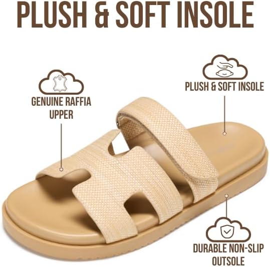 Project Cloud Women's | 100% Genuine Leather Women's Sandals | Plush Soft Insole | Lightweight | Non-Slip - Mayvy - Project Cloud - Sandals -Shop Project Cloud premium footwear Now!