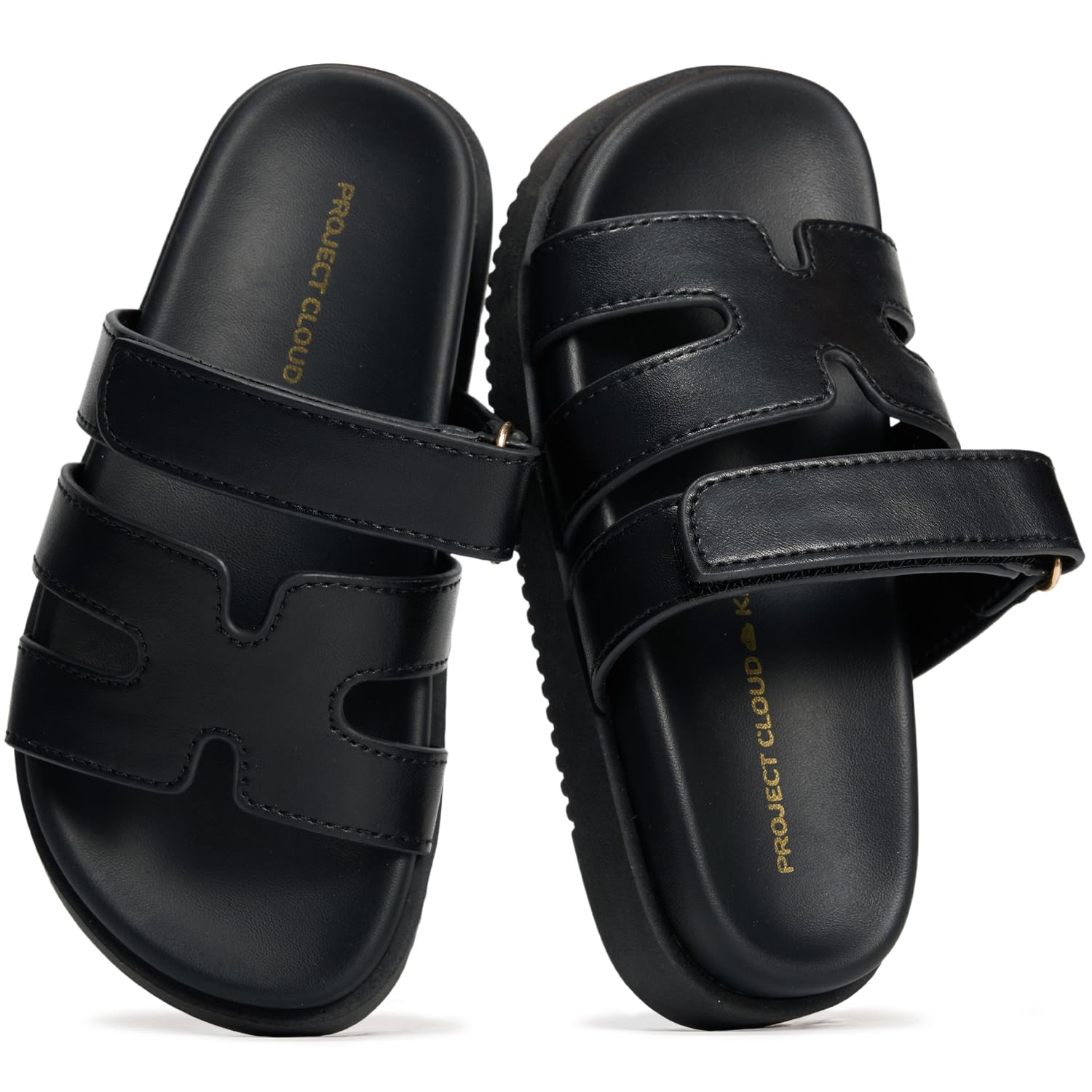 Project Cloud Kids Sandals | 100% Genuine Leather Sandals for Girls | Plush & Soft Insole | Lightweight | Non-Slip - Mayvy Kids