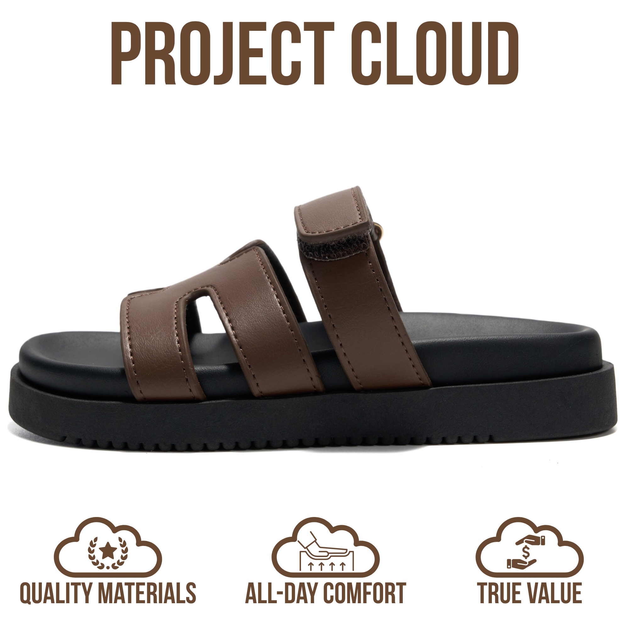 Project Cloud Kids Sandals | 100% Genuine Leather Sandals for Girls | Plush & Soft Insole | Lightweight | Non-Slip - Mayvy Kids