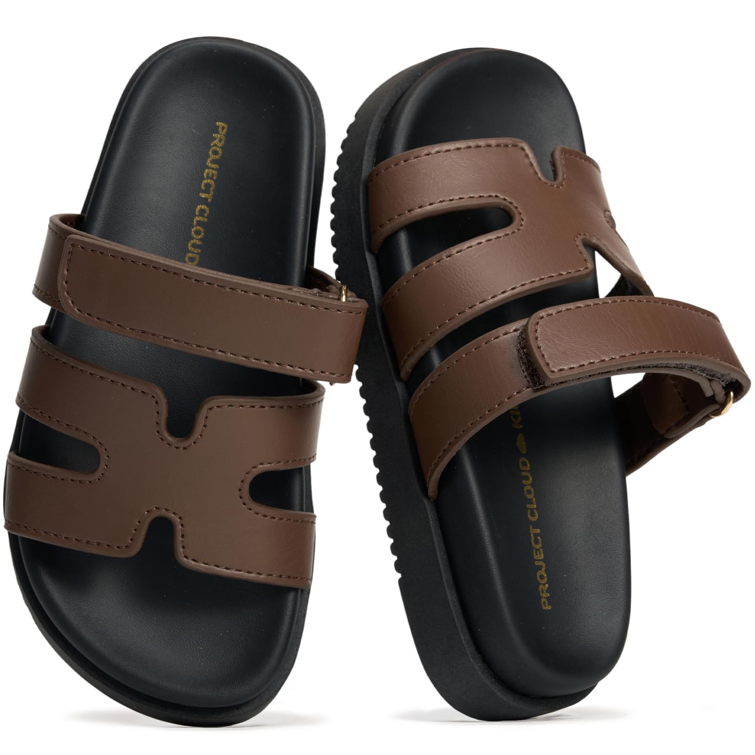 Project Cloud Kids Sandals | 100% Genuine Leather Sandals for Girls | Plush & Soft Insole | Lightweight | Non-Slip - Mayvy Kids
