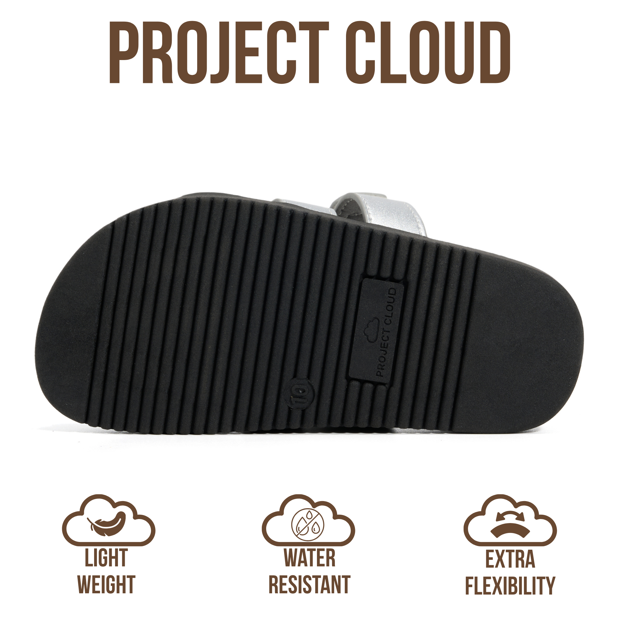 Project Cloud Kids Sandals | 100% Genuine Leather Sandals for Girls | Plush & Soft Insole | Lightweight | Non-Slip - Mayvy Kids