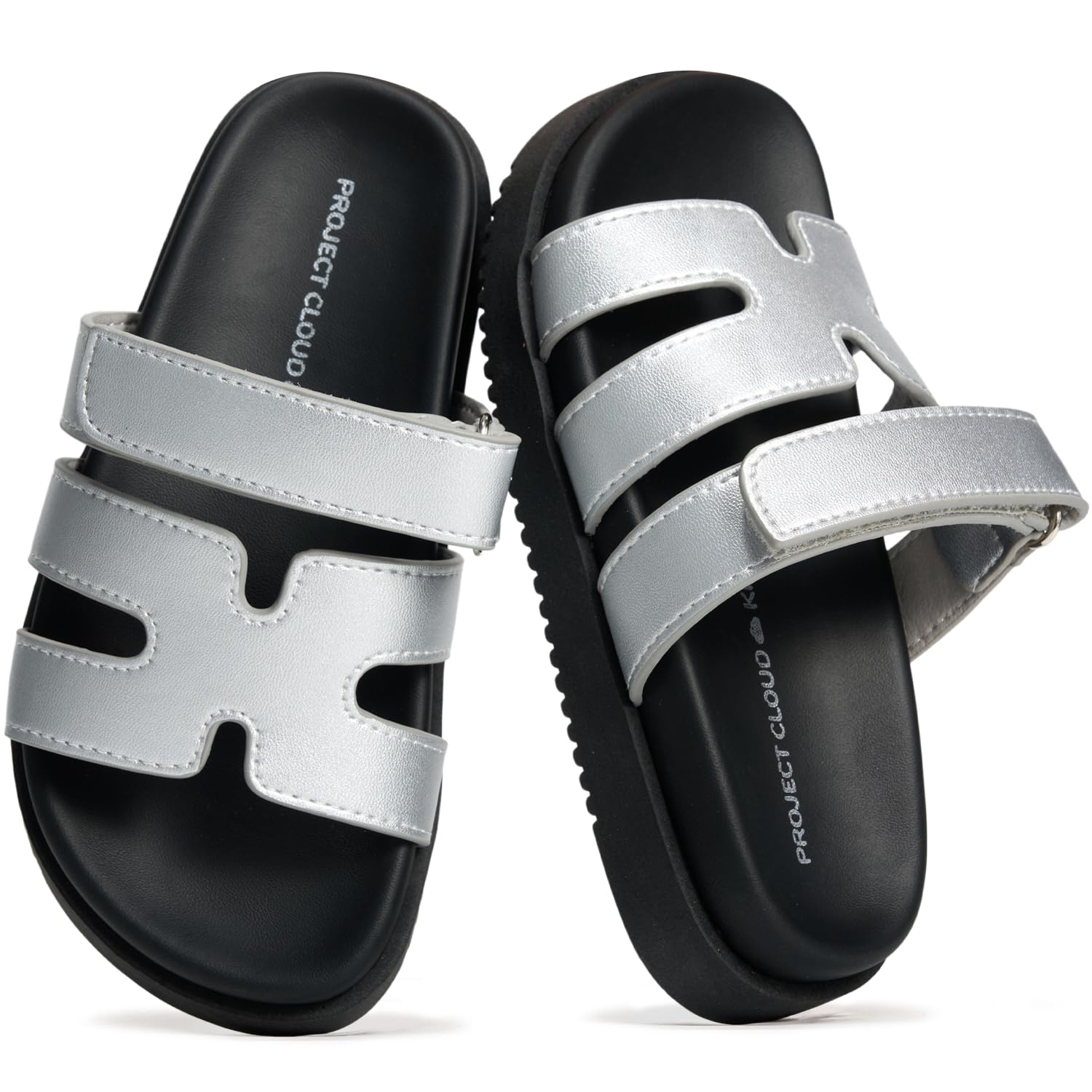 Project Cloud Kids Sandals | 100% Genuine Leather Sandals for Girls | Plush & Soft Insole | Lightweight | Non-Slip - Mayvy Kids