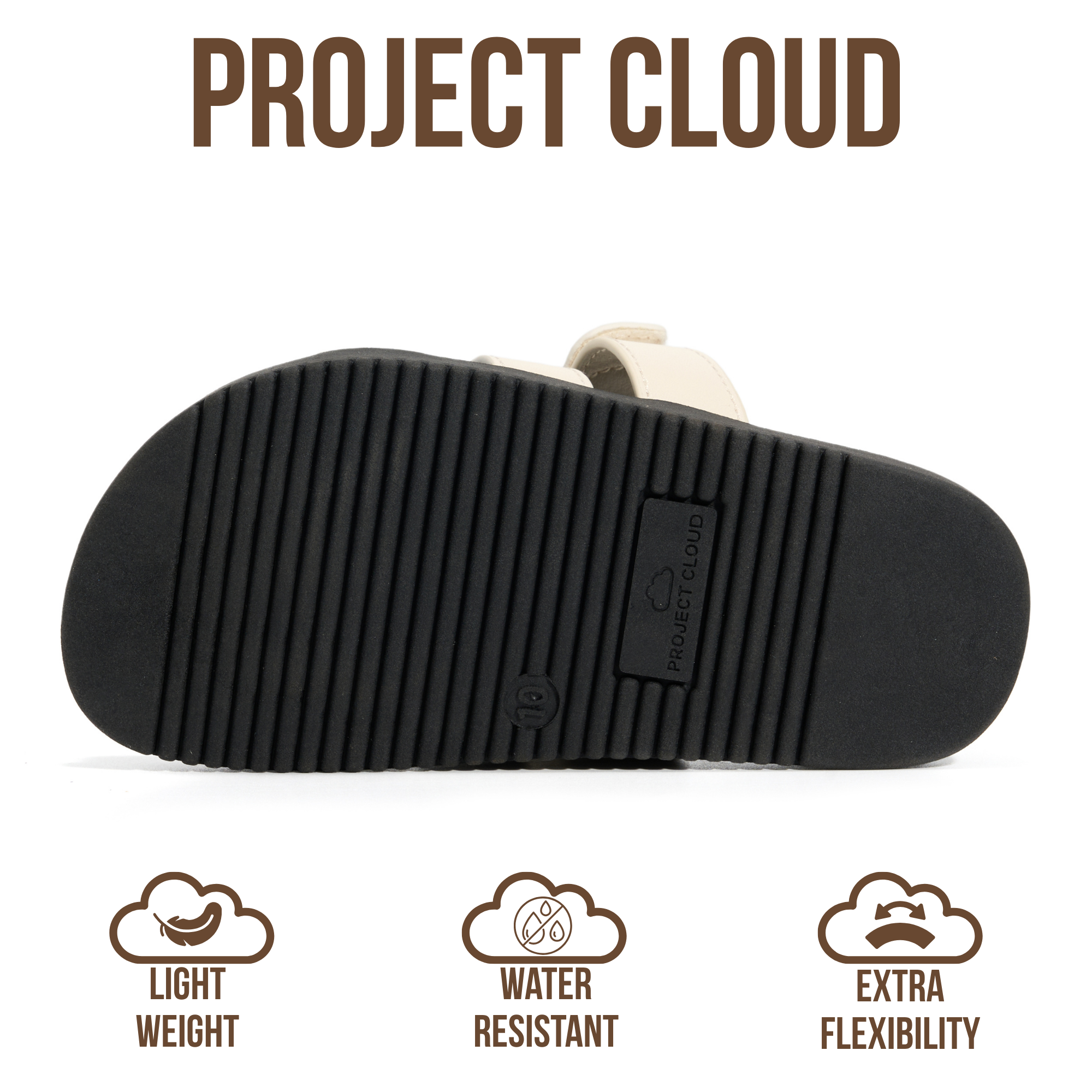 Project Cloud Kids Sandals | 100% Genuine Leather Sandals for Girls | Plush & Soft Insole | Lightweight | Non-Slip - Mayvy Kids