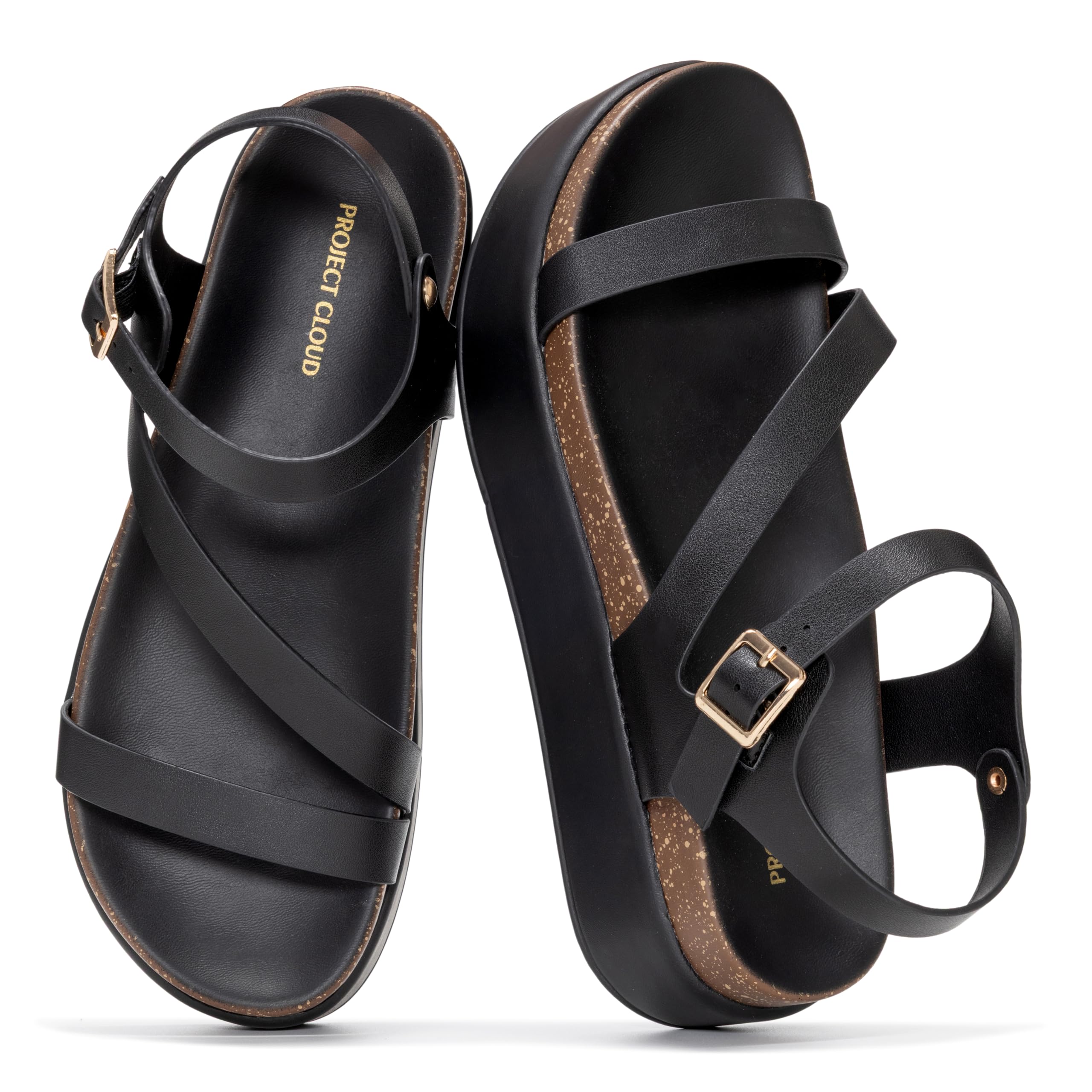 Project Cloud Women's | Wedge Sandals | Plush and Soft Insole | Lightweight | Non-Slip - Mellow - Project Cloud - Sandals -Shop Project Cloud premium footwear Now!